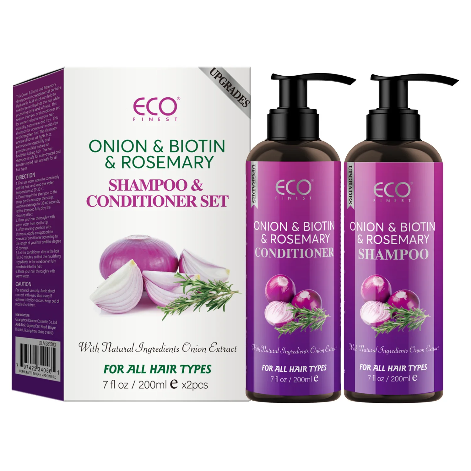 Набор для ухода за волосами лука, 200 мл для ежедневного использования — подходит для всех типов волос — улучшает объем волос — шампунь и кондиционер
Набор для ухода за волосами лука, 200 мл для ежедневного использования — подходит для всех типов волос — улучшает объем волос — шампунь и кондиционер