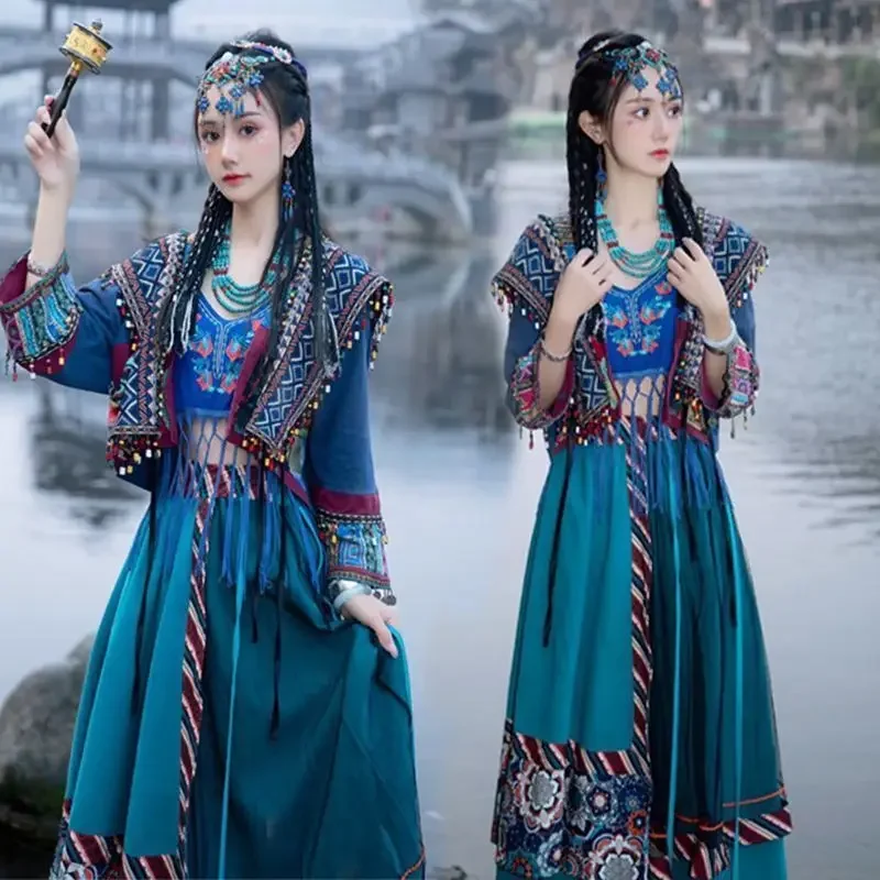 Yang Chaoyue has the same girlfriend Miao Jiang girls' clothing, exotic style, ancient style and ethnic style 2026
Yang Chaoyue has the same girlfriend Miao Jiang girls' clothing, exotic style, ancient style and ethnic style 2026
