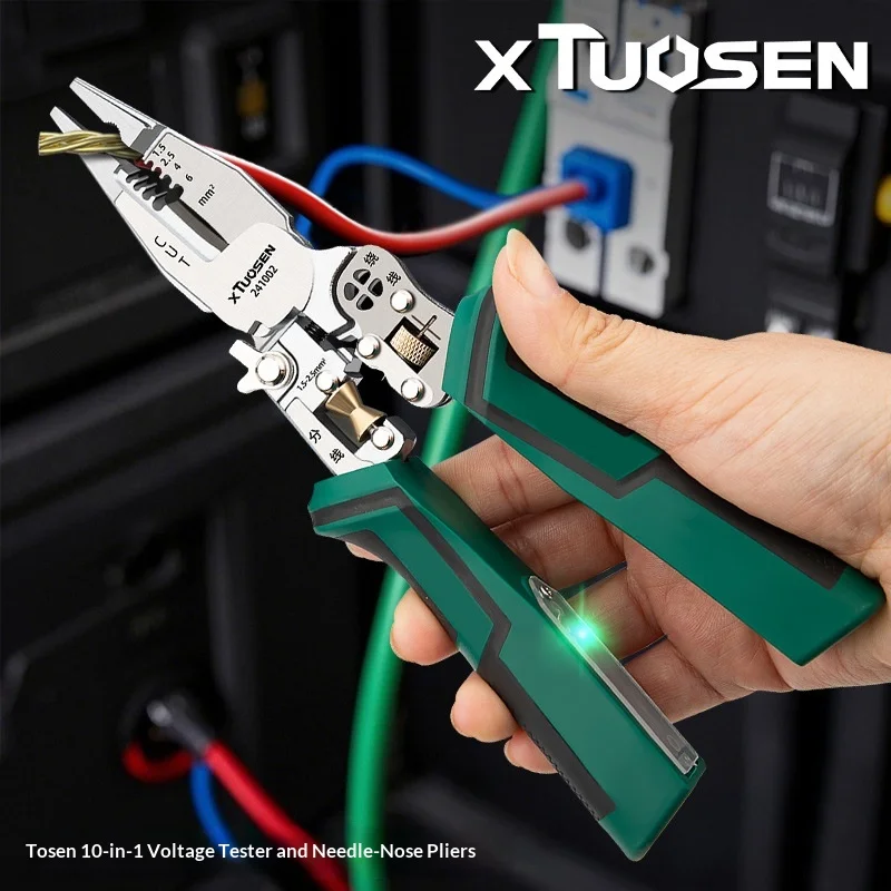 Tuosen New Multi Functional Wire Stripping Pliers for Electricians Wire Cutting and Splitting Tool
Tuosen New Multi Functional Wire Stripping Pliers for Electricians Wire Cutting and Splitting Tool