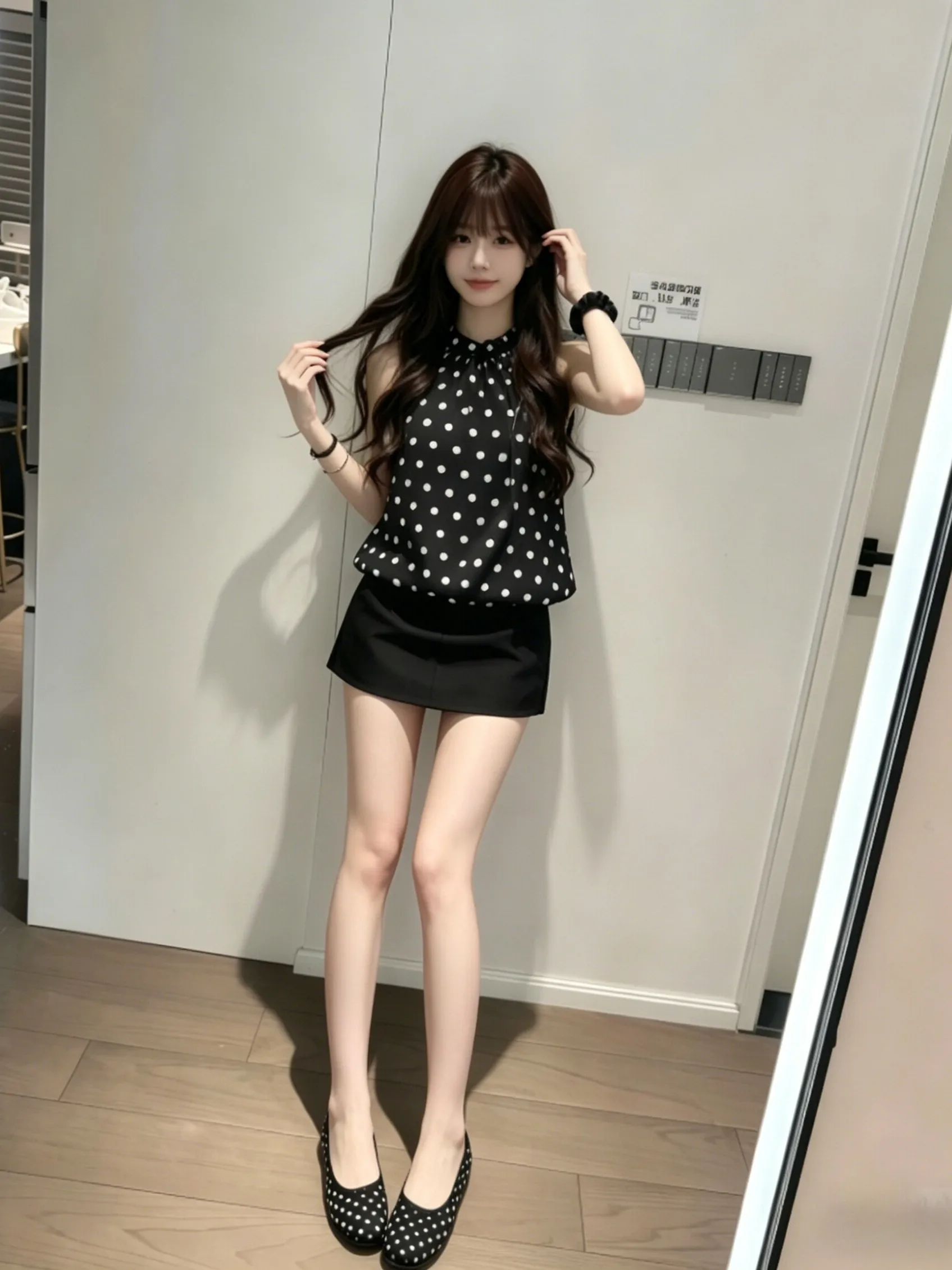 Unique Korean Style Polka Dot Neck Hanging Vest Beach Holiday Fashion Women's Summer Cotton Top Breathable Comfortable
Unique Korean Style Polka Dot Neck Hanging Vest Beach Holiday Fashion Women's Summer Cotton Top Breathable Comfortable