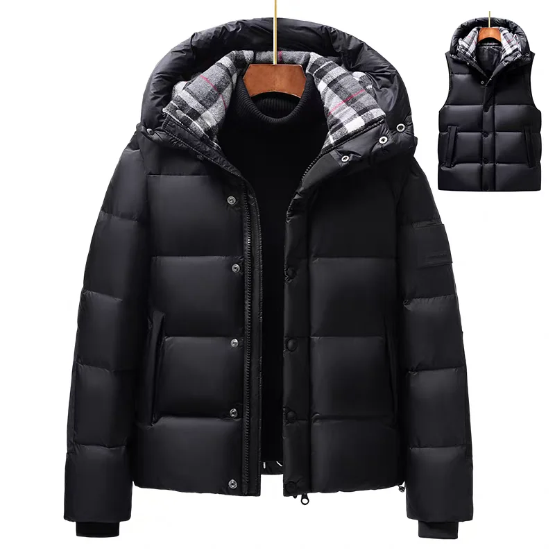 Съемный утепленный мужской пуховый жилет премиум-класса с капюшоном, осень-зима 2025, новая коллекция
Съемный утепленный мужской пуховый жилет премиум-класса с капюшоном, осень-зима 2025, новая коллекция