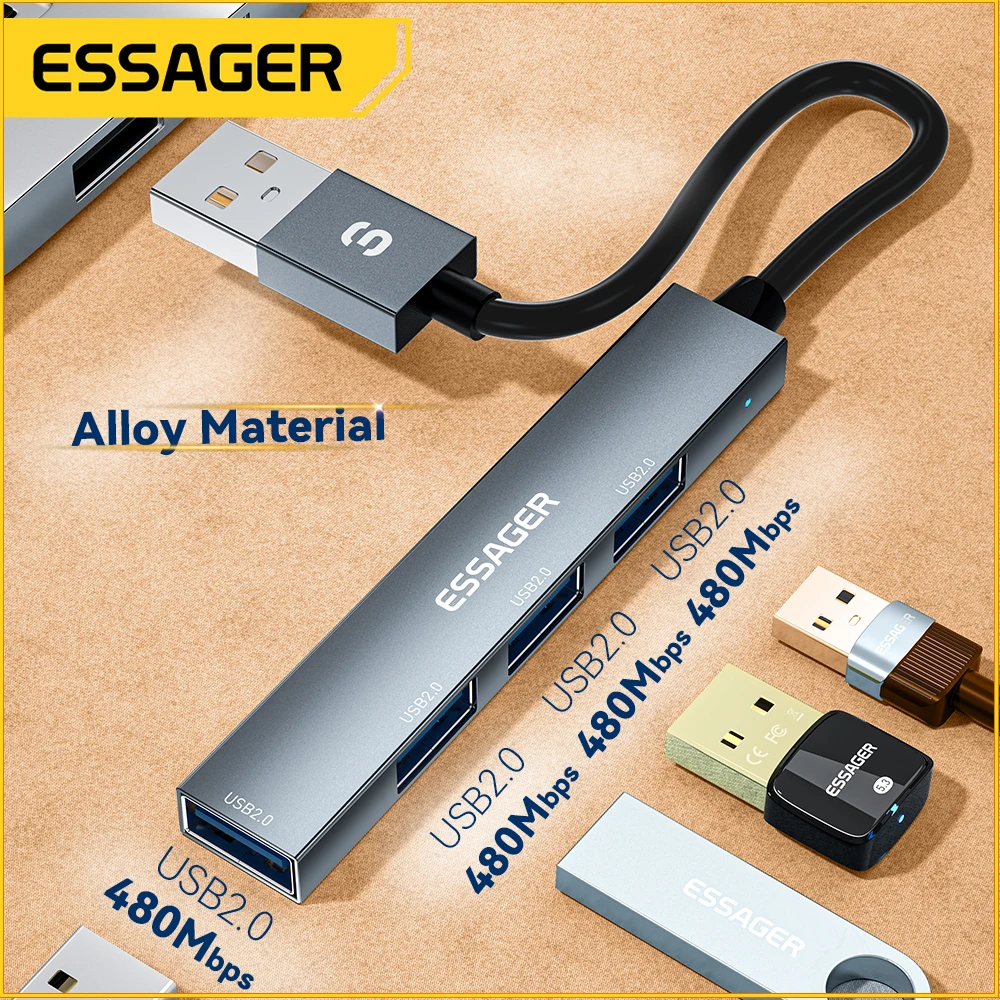 Essager Usb 2.0 Hub Universal Mini Multi-function Hub Cable Socket High Speed For Pc Laptop Notebook 4 Ports Socket Accessories
Essager Usb 2.0 Hub Universal Mini Multi-function Hub Cable Socket High Speed For Pc Laptop Notebook 4 Ports Socket Accessories