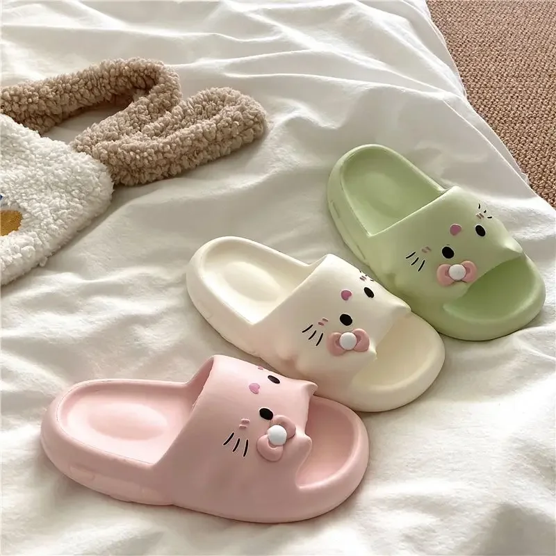 Kawaii Sanrio Anime Slippers Cute Hello Kitty Cartoon Ins Soft Thick Soled Bathroom Anti Slip Sandals Home Shoes Gifts for Girls
Kawaii Sanrio Anime Slippers Cute Hello Kitty Cartoon Ins Soft Thick Soled Bathroom Anti Slip Sandals Home Shoes Gifts for Girls