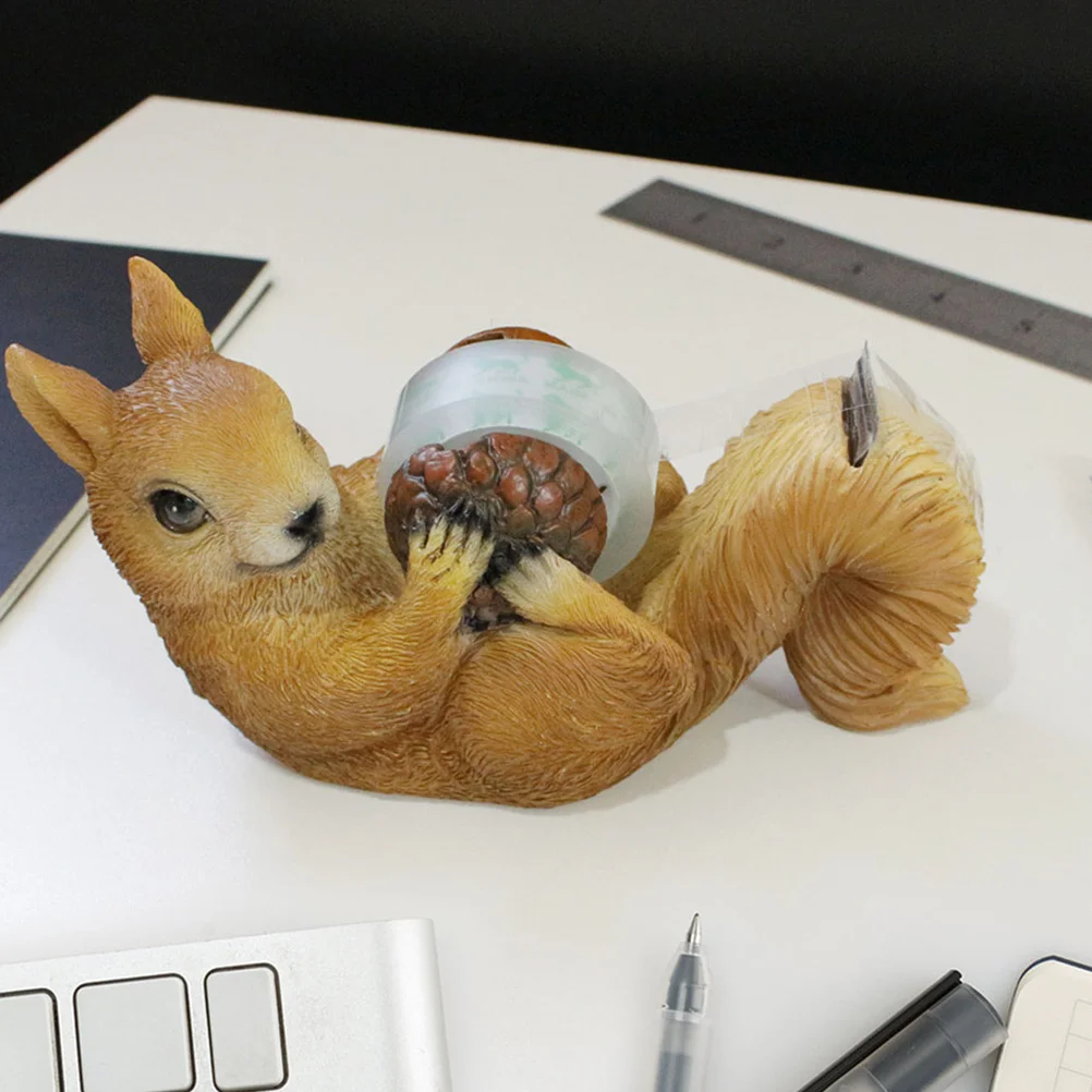 Desktop Squirrel Tape Dispenser Resin Build Heavy Duty Cutter for Roll Tape Washi Paper Organizer Home Office School Supplies
Desktop Squirrel Tape Dispenser Resin Build Heavy Duty Cutter for Roll Tape Washi Paper Organizer Home Office School Supplies