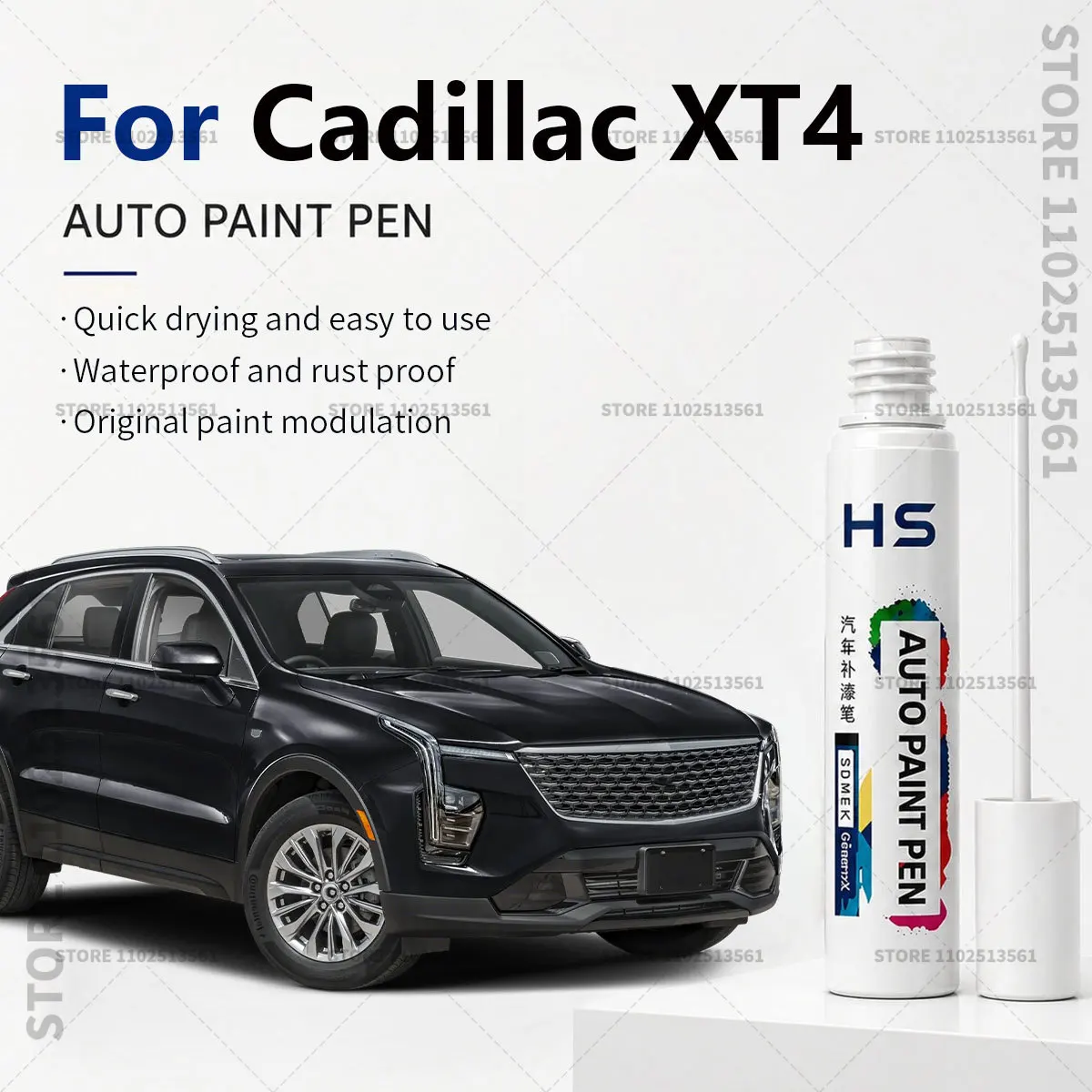Touch Up Paint Pen – Quick Car Scratch Repair for Chips & Minor Scratches For Cadillac XT4 black Diamond white Red Blue
Touch Up Paint Pen – Quick Car Scratch Repair for Chips & Minor Scratches For Cadillac XT4 black Diamond white Red Blue