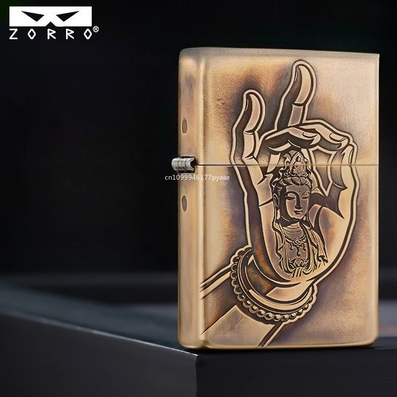 ZORRO Z3-1001 Third-generation Copper Double-sided Relief Bergamot KeroseIne Lighter To Send High-end Gifts To Boyfriend
ZORRO Z3-1001 Third-generation Copper Double-sided Relief Bergamot KeroseIne Lighter To Send High-end Gifts To Boyfriend