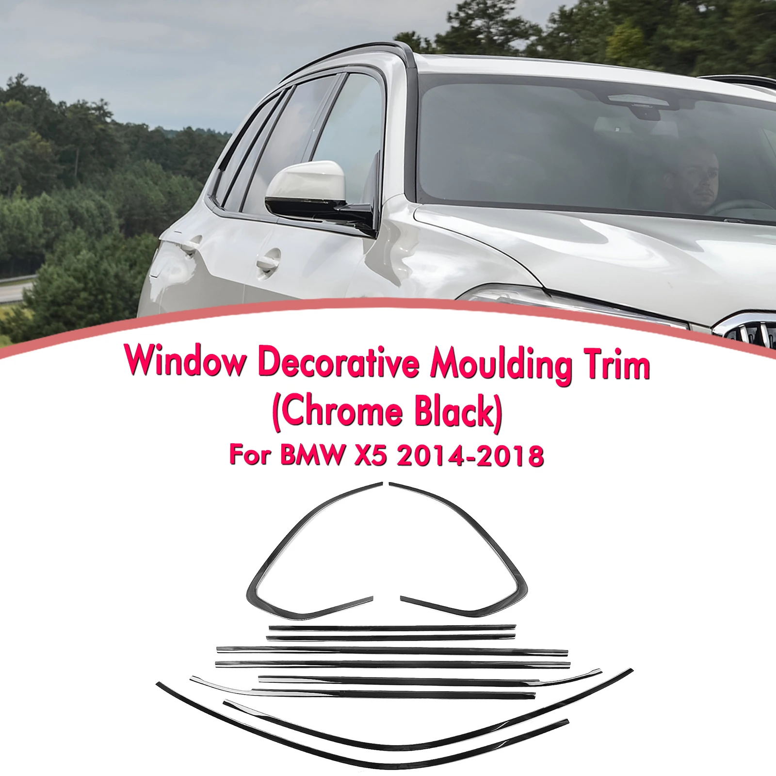 Уплотнительная лента для наружной отделки окон BMW X5 2014 2015 2016 2017 2018, 10 шт.
Уплотнительная лента для наружной отделки окон BMW X5 2014 2015 2016 2017 2018, 10 шт.