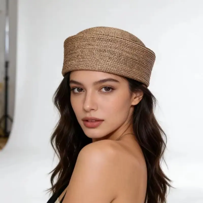 Japanese Retro Berets Pillbox Hat Artistic Painter Straw Woven Sun Hat Women Circle Concave Top Straw Hat Hui Baotou Bud Hat
Japanese Retro Berets Pillbox Hat Artistic Painter Straw Woven Sun Hat Women Circle Concave Top Straw Hat Hui Baotou Bud Hat