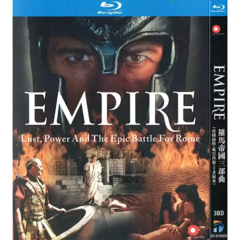 BD Blu-ray Roman Empire Trilogy Fall of the Empire Resurgence Return of the King 3-disc box
BD Blu-ray Roman Empire Trilogy Fall of the Empire Resurgence Return of the King 3-disc box