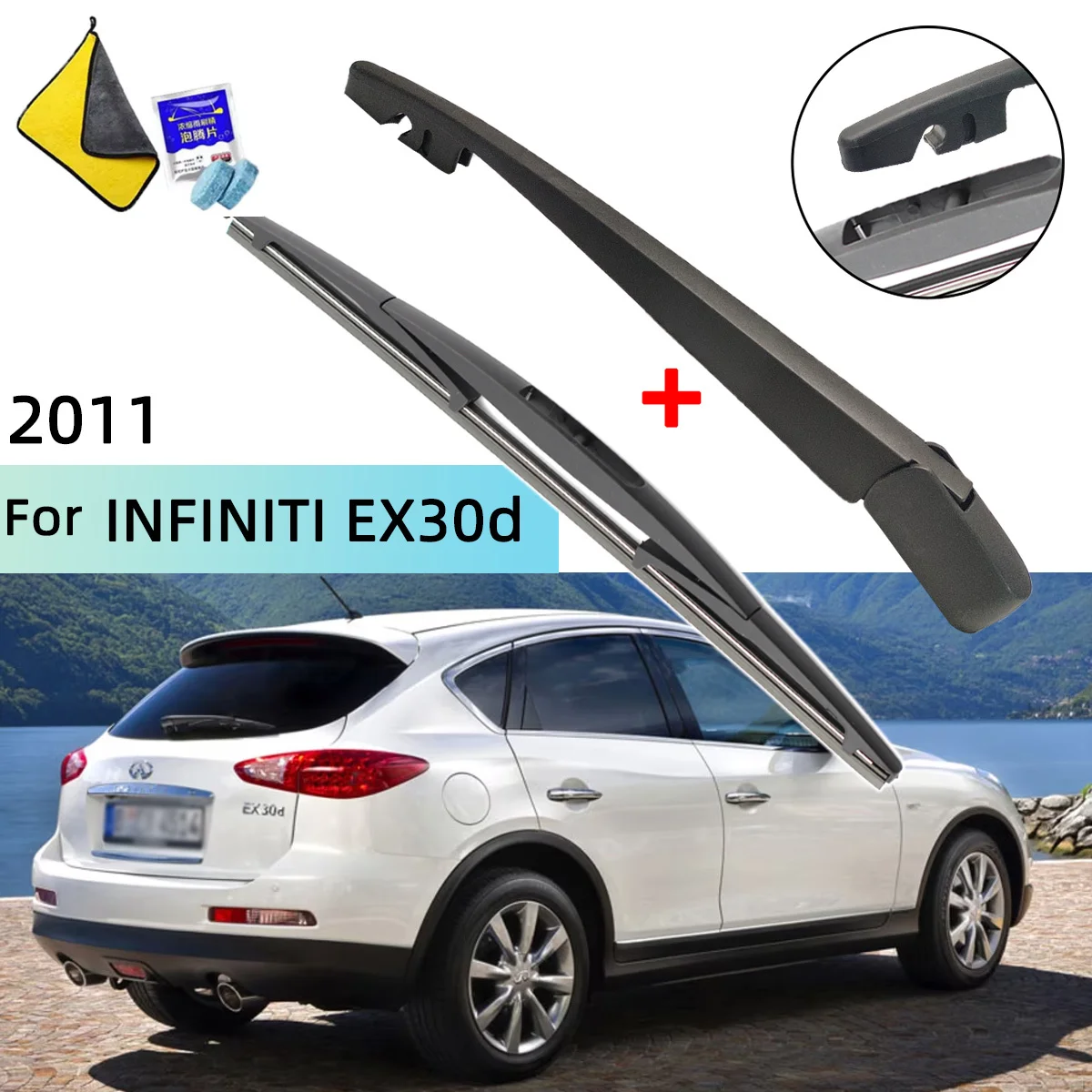 Windscreen Wiper Blade & Rear Wiper Arm Kit For INFINITI EX30d 2011 Rear Wiper Arm Blade Car Accessories
Windscreen Wiper Blade & Rear Wiper Arm Kit For INFINITI EX30d 2011 Rear Wiper Arm Blade Car Accessories