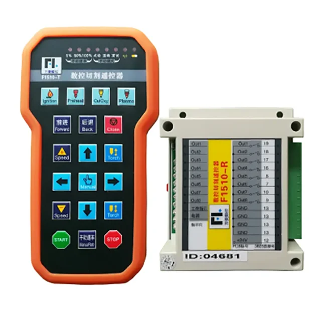 F1510T F1520T F1521T CNC Control System CNC Cutting Machine Wireless Remote Control Plasma Remote Controller
F1510T F1520T F1521T CNC Control System CNC Cutting Machine Wireless Remote Control Plasma Remote Controller