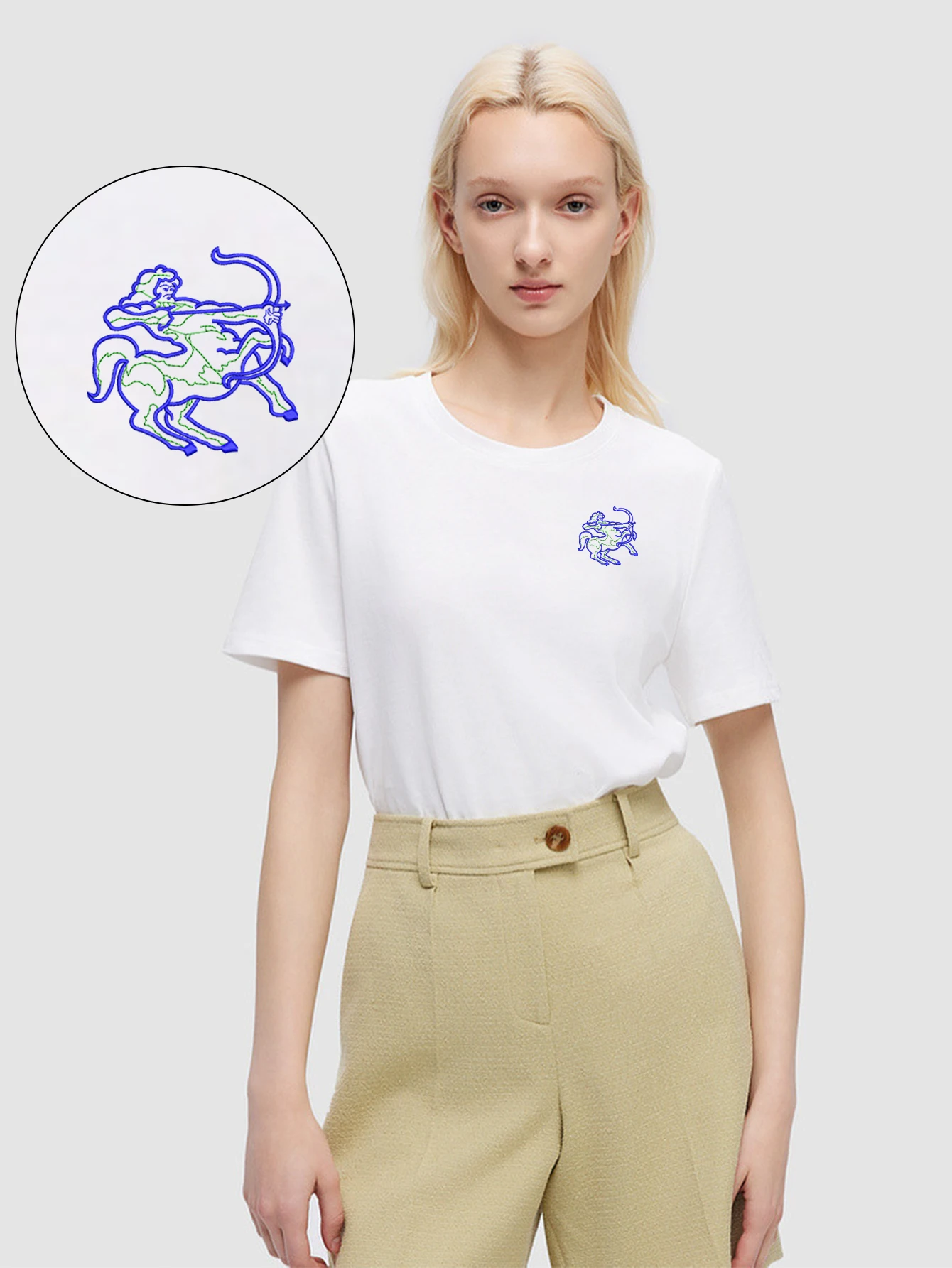Vintage Men’s & Women’s Embroidered T-Shirts – Retro Sagittarius Cotton T-Shirt with Exquisite Embroidery for Street Style
Vintage Men’s & Women’s Embroidered T-Shirts – Retro Sagittarius Cotton T-Shirt with Exquisite Embroidery for Street Style