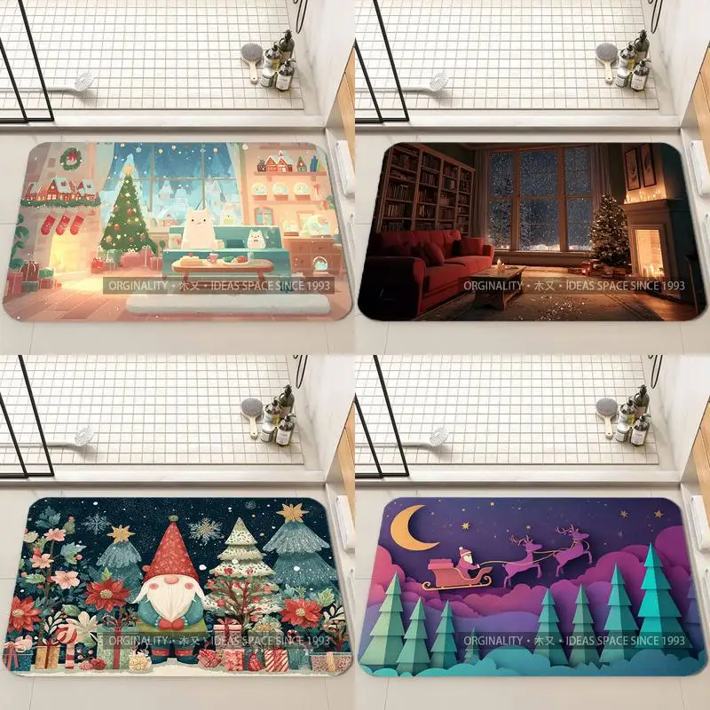 Cute Christmas Scene Mat Living Room Decoration Home Sofa Non-Slip Carpet Study Bedroom Tatami Children'S Soft Floor Mat
Cute Christmas Scene Mat Living Room Decoration Home Sofa Non-Slip Carpet Study Bedroom Tatami Children'S Soft Floor Mat