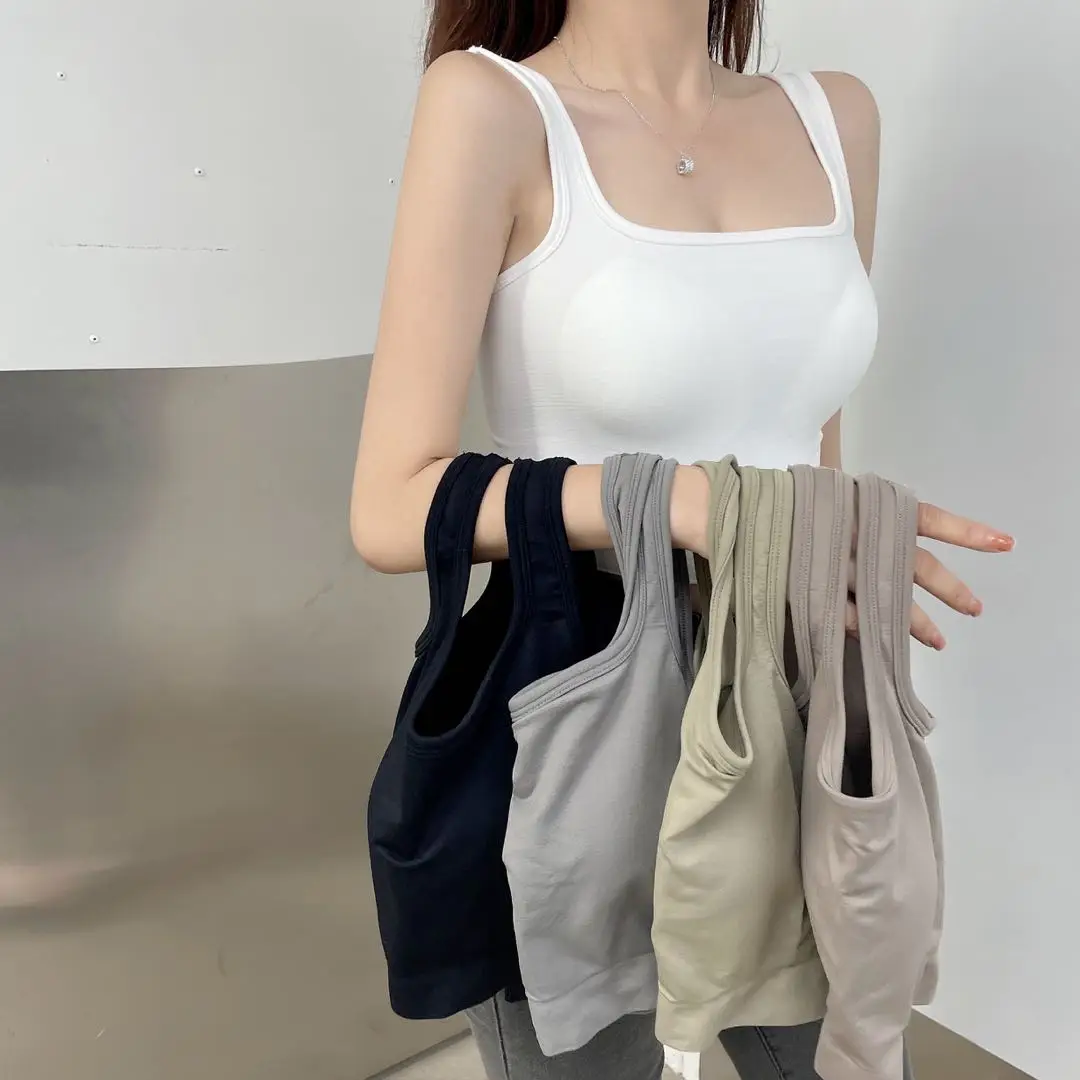 White Strapl Vest Women Summer Thin Pad Brtte Outerwear Tie Ba Thin Strap Base Top Chest Wrap Nylon Blend ort Fit
White Strapl Vest Women Summer Thin Pad Brtte Outerwear Tie Ba Thin Strap Base Top Chest Wrap Nylon Blend ort Fit