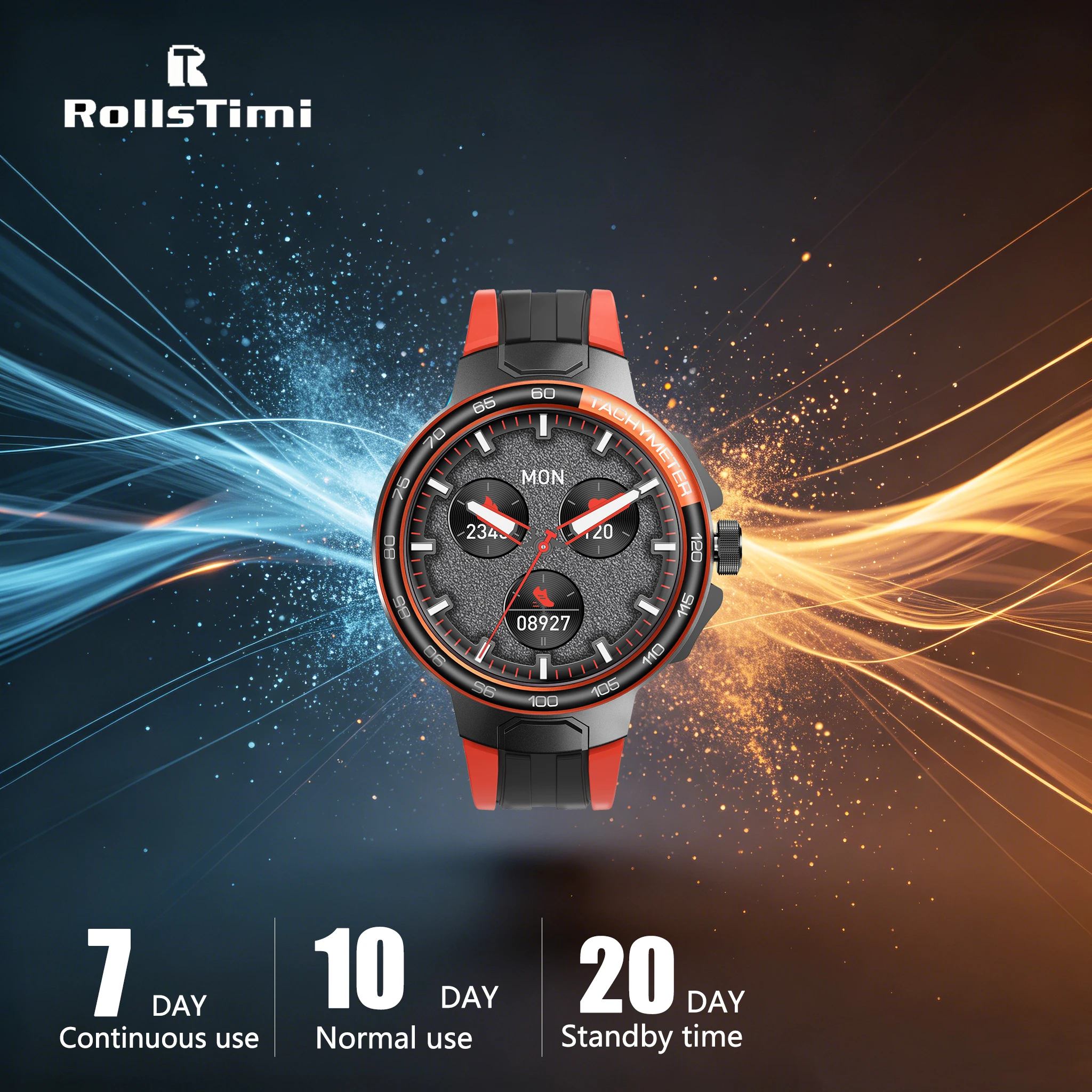 RollsTimi unisex fashion smart watch 1.55inch IPS Bluetooth call IP67 heart rate/sleep monitoring alarm clock music sports watch
RollsTimi unisex fashion smart watch 1.55inch IPS Bluetooth call IP67 heart rate/sleep monitoring alarm clock music sports watch