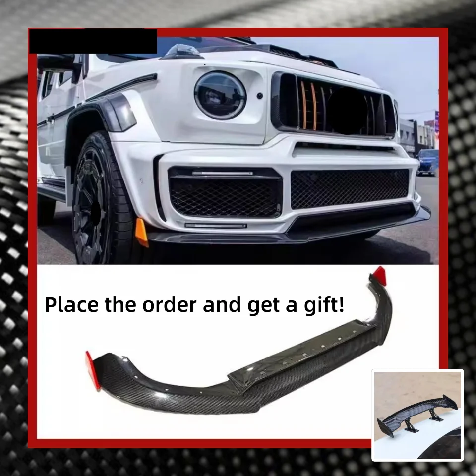 Dry Carbon fiber Front Lip Front shovel for Mercedes Benz G-Class W464 W463 G350 G500 G63 G800 G900
Dry Carbon fiber Front Lip Front shovel for Mercedes Benz G-Class W464 W463 G350 G500 G63 G800 G900