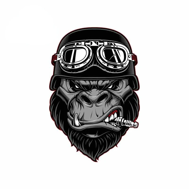 Gorilla Biker Cartoon Car Stickers Helmet Motorcycle Sunscreen Vinyl JDM Bumper Trunk Truck Graphics
Gorilla Biker Cartoon Car Stickers Helmet Motorcycle Sunscreen Vinyl JDM Bumper Trunk Truck Graphics