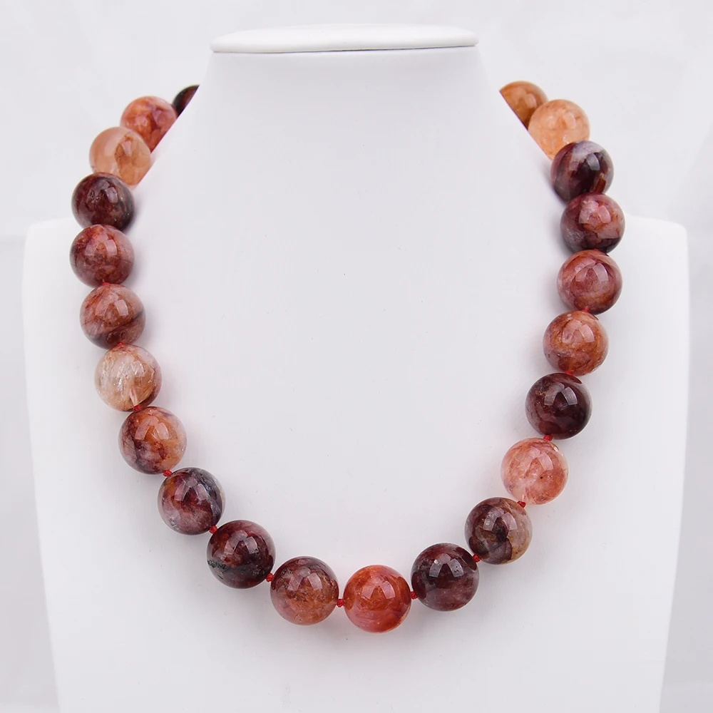 G-G 19'' Natural Red Rutilated Quartz 18mm Big Flower Patterned Crystal Chokers Necklace For Women
G-G 19'' Natural Red Rutilated Quartz 18mm Big Flower Patterned Crystal Chokers Necklace For Women