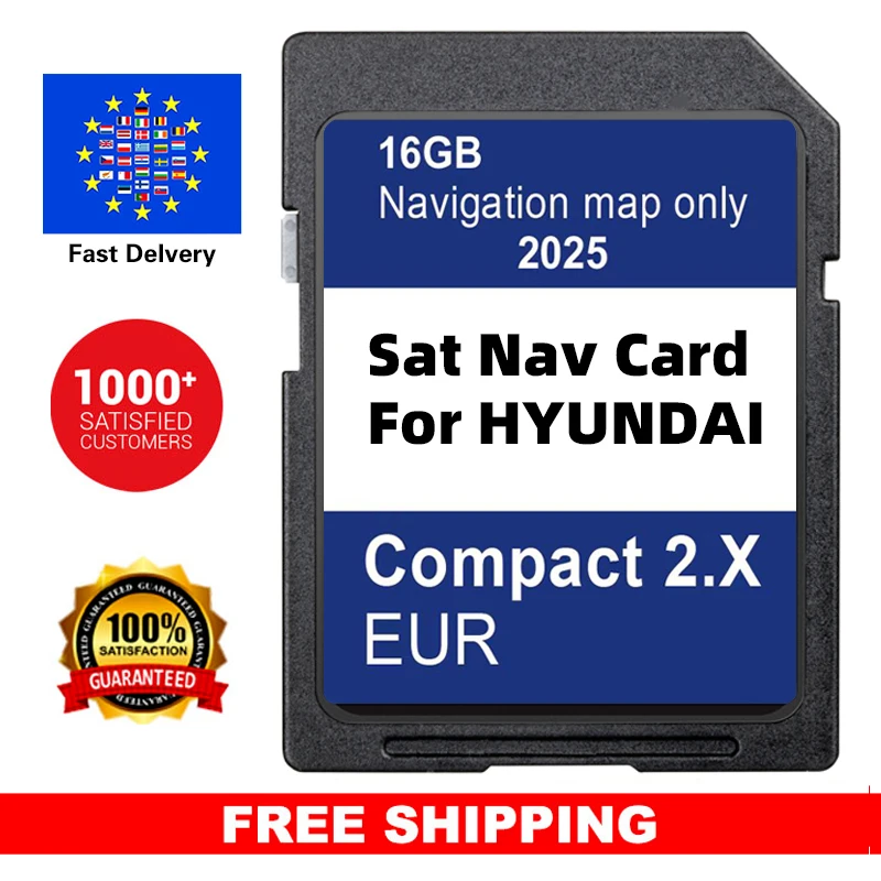 Maps Europe UK Update Sat Nav for Hyundai H1/i20/Santa Fe/Grand Santa Fe/Tucson 2025 Navigation GEN2 System SD Card 16GB GPS
Maps Europe UK Update Sat Nav for Hyundai H1/i20/Santa Fe/Grand Santa Fe/Tucson 2025 Navigation GEN2 System SD Card 16GB GPS