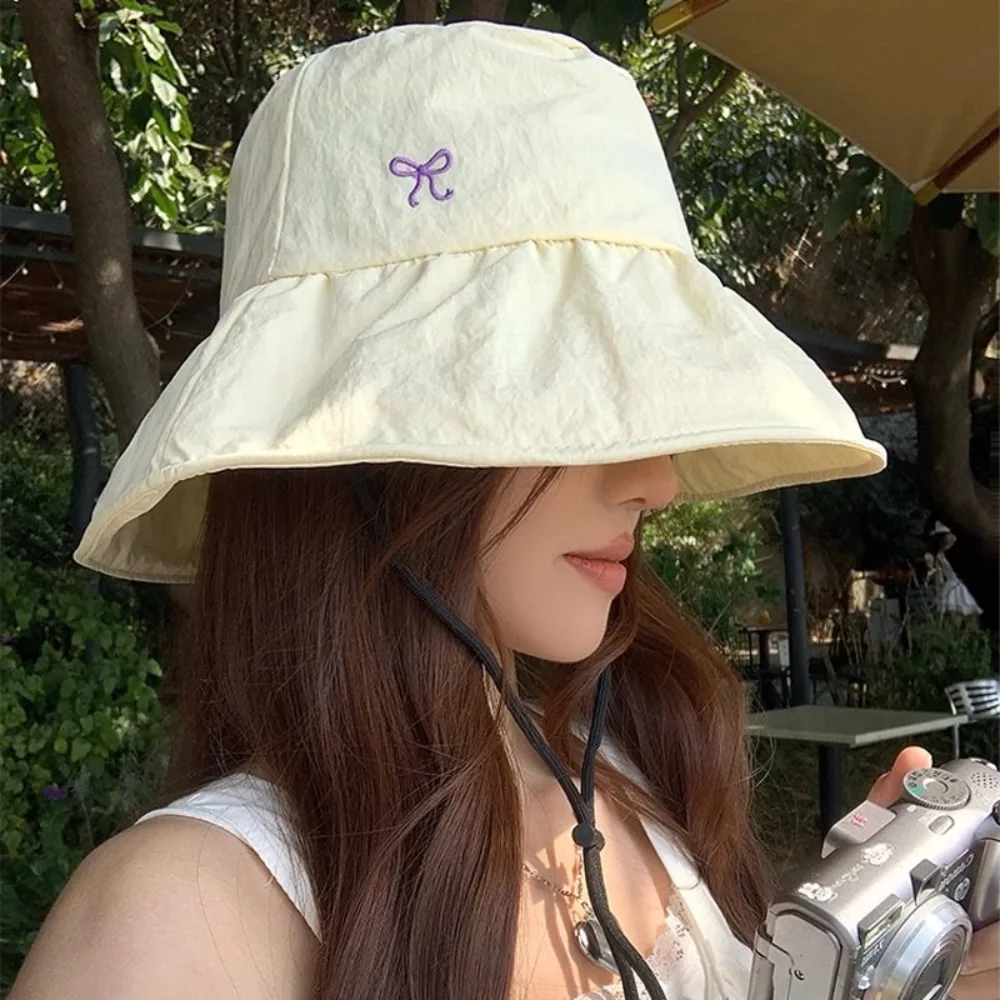 New Korean Bow Bucket Hat Quick Dry Sweet Fisherman Hat Wide Brim Outdoor Women's Sun Hat Mountaineering
New Korean Bow Bucket Hat Quick Dry Sweet Fisherman Hat Wide Brim Outdoor Women's Sun Hat Mountaineering