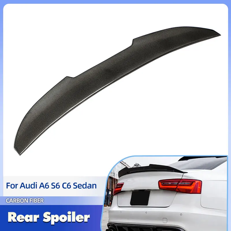 Car Rear Trunk Spoiler Wings Full Carbon Fiber for Audi A6 S6 C6 Sedan 2009-2011 Racing Rear Spoiler Boot Wing Lip Body Kit
Car Rear Trunk Spoiler Wings Full Carbon Fiber for Audi A6 S6 C6 Sedan 2009-2011 Racing Rear Spoiler Boot Wing Lip Body Kit