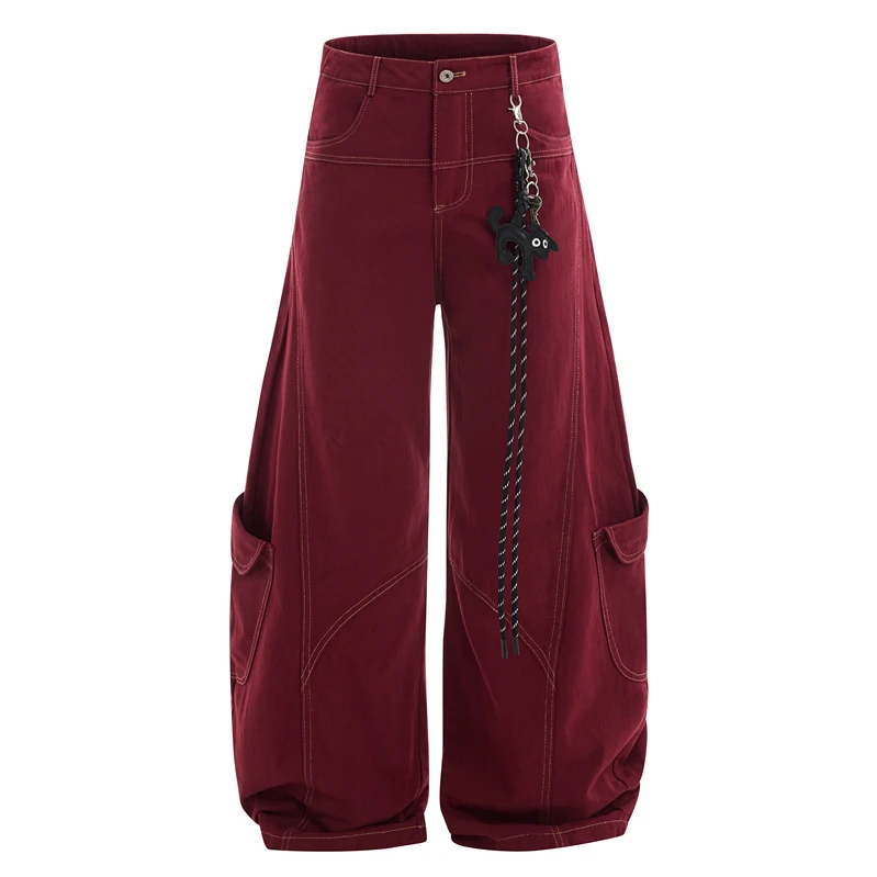 Красные широкие джинсы свободного кроя в американском стиле, унисекс, деконструированные, с эффектом потертости, с высокой талией, длинные брюки
Красные широкие джинсы свободного кроя в американском стиле, унисекс, деконструированные, с эффектом потертости, с высокой талией, длинные брюки