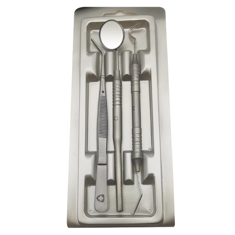 3Pcs Dental Mouth Mirror Stainless Steel Tweezers Elbow Probe Dentist Instrument Teeth Cleaning Whitening Dentistry Tools Set
3Pcs Dental Mouth Mirror Stainless Steel Tweezers Elbow Probe Dentist Instrument Teeth Cleaning Whitening Dentistry Tools Set