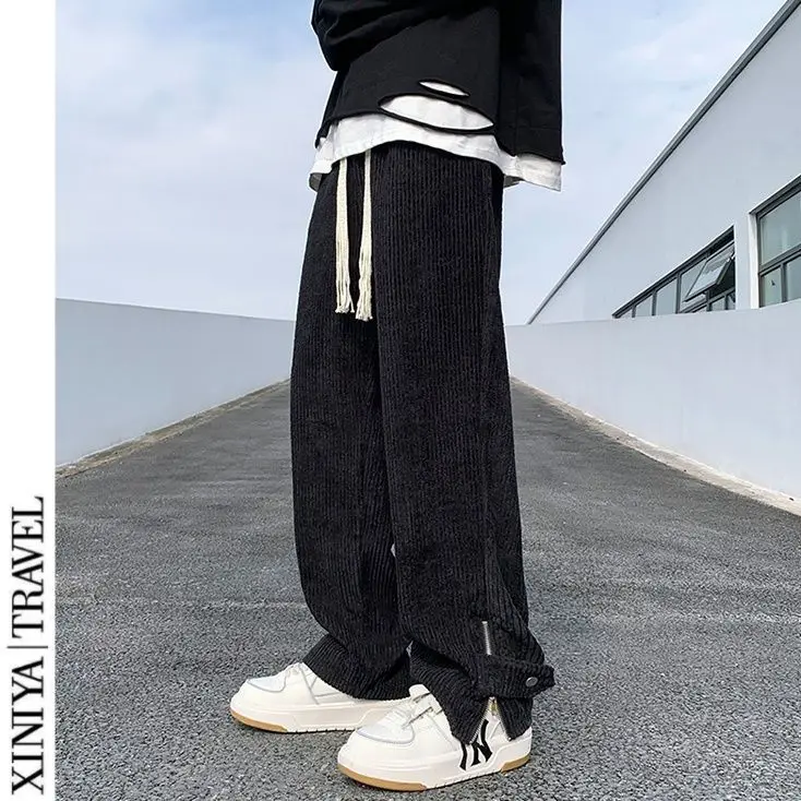 Corduroy Men's High Street Autumn Straight Leg Loose Pants
Corduroy Men's High Street Autumn Straight Leg Loose Pants