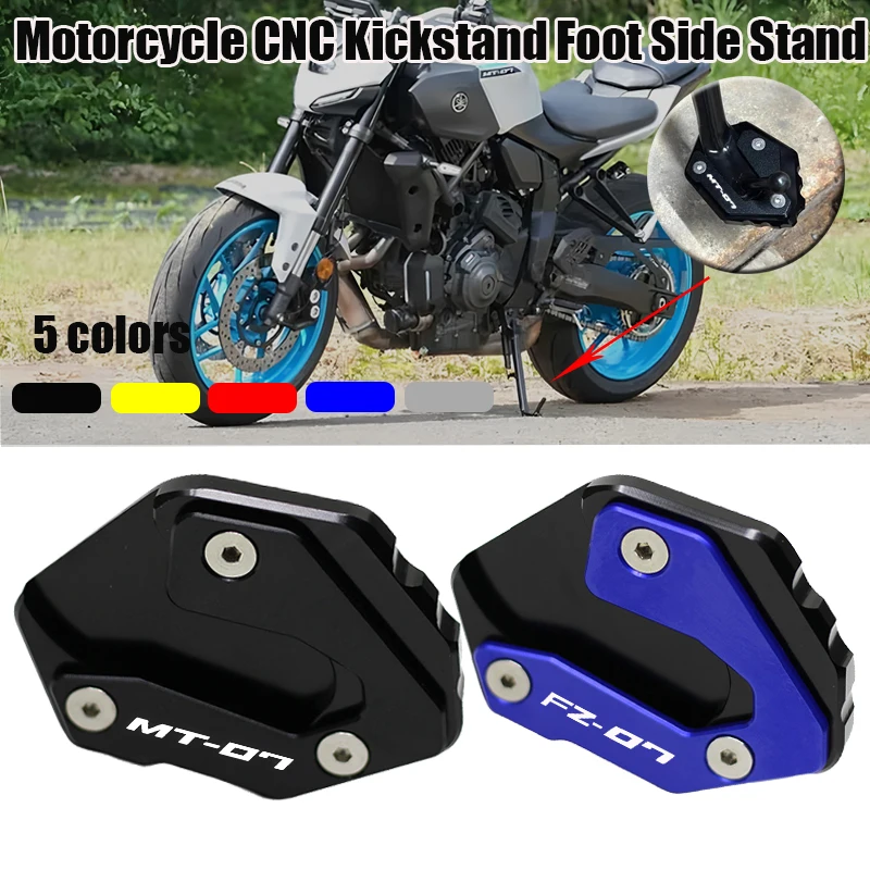Fit For Yamaha MT07 MT 07 MT-07 FZ07 2014-2025 2024 2023 Motorcycle Accessories Aluminum Kickstand Foot Side Stand Enlarger Pad
Fit For Yamaha MT07 MT 07 MT-07 FZ07 2014-2025 2024 2023 Motorcycle Accessories Aluminum Kickstand Foot Side Stand Enlarger Pad