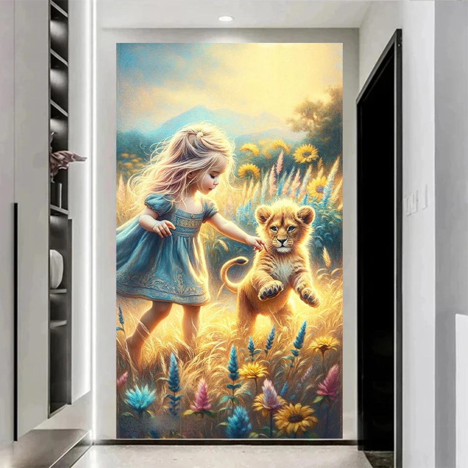 DIY Diamond Drawing Large Size Girl and Tiger Animal Embroidery Flower Square Round Mosaic Set Cross Embroidery Home Decoration
DIY Diamond Drawing Large Size Girl and Tiger Animal Embroidery Flower Square Round Mosaic Set Cross Embroidery Home Decoration