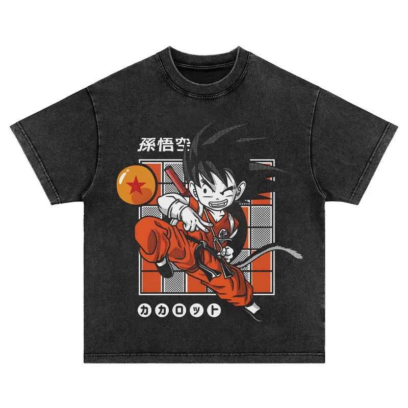 Dragon Ball Goku Japanese Cartoon. Heavy-duty Direct-printed Vintage Washed Distressed Long-sleeved T-shirt Top.
Dragon Ball Goku Japanese Cartoon. Heavy-duty Direct-printed Vintage Washed Distressed Long-sleeved T-shirt Top.