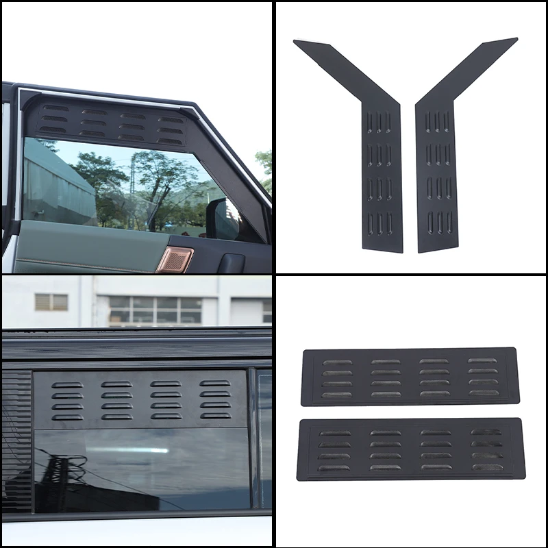 Aluminum Alloy Car Front Rear Window Louver Vent Panel Cover Exterior Accessories Suitable for Chery iCAUR 03/Jaecoo J6 2024+
Aluminum Alloy Car Front Rear Window Louver Vent Panel Cover Exterior Accessories Suitable for Chery iCAUR 03/Jaecoo J6 2024+