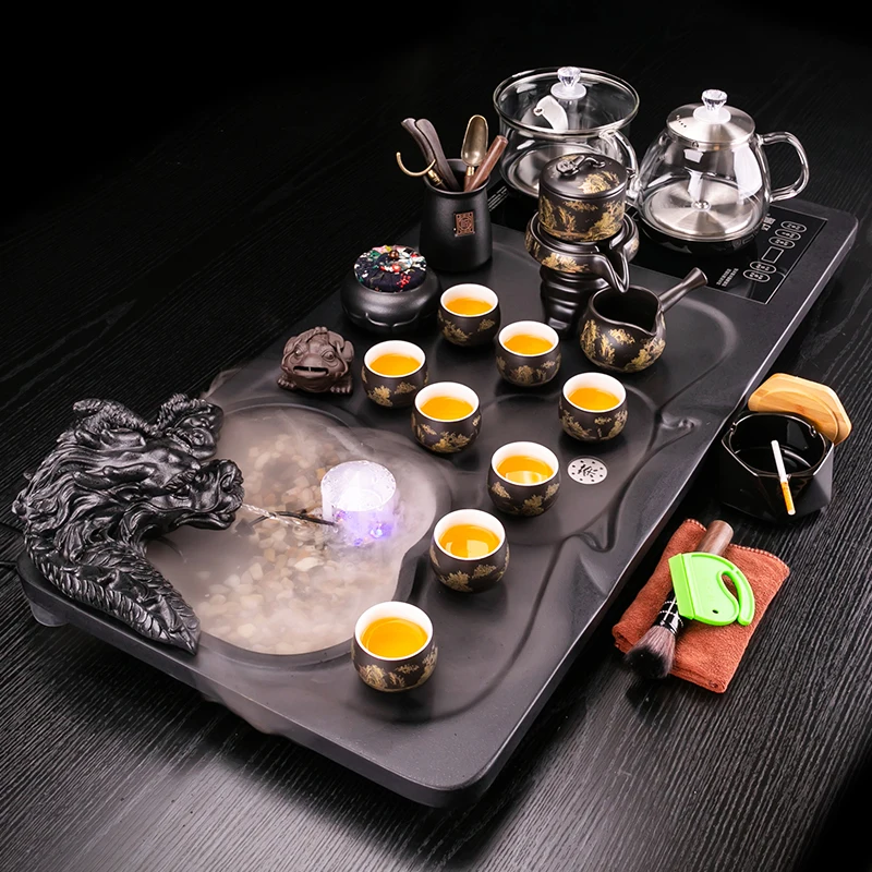 Black Serving Tea Tray Accessories Decorative Luxury Pot Drainage Tea Tray Vintage Rectangle Living Room Bandejas Home Products
Black Serving Tea Tray Accessories Decorative Luxury Pot Drainage Tea Tray Vintage Rectangle Living Room Bandejas Home Products