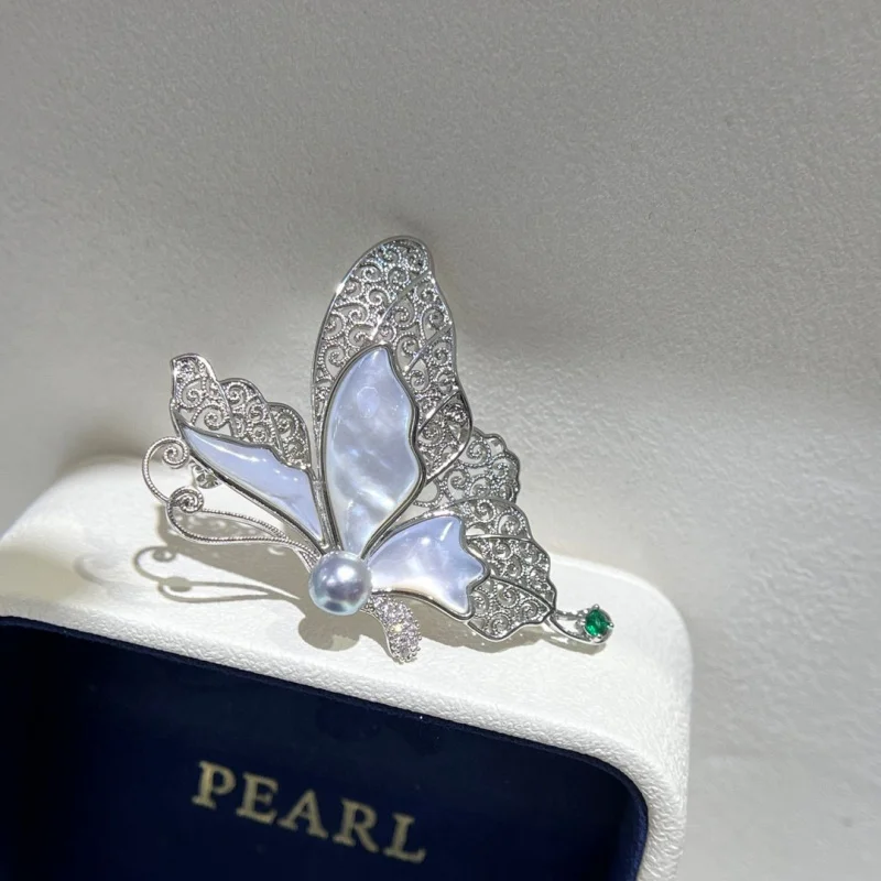 SGARIT Роскошные броши-бабочки из сплава для женщин, броши с насекомыми, морская вода Akoya, жемчужное пальто, аксессуары для корсажа, украшение
SGARIT Роскошные броши-бабочки из сплава для женщин, броши с насекомыми, морская вода Akoya, жемчужное пальто, аксессуары для корсажа, украшение