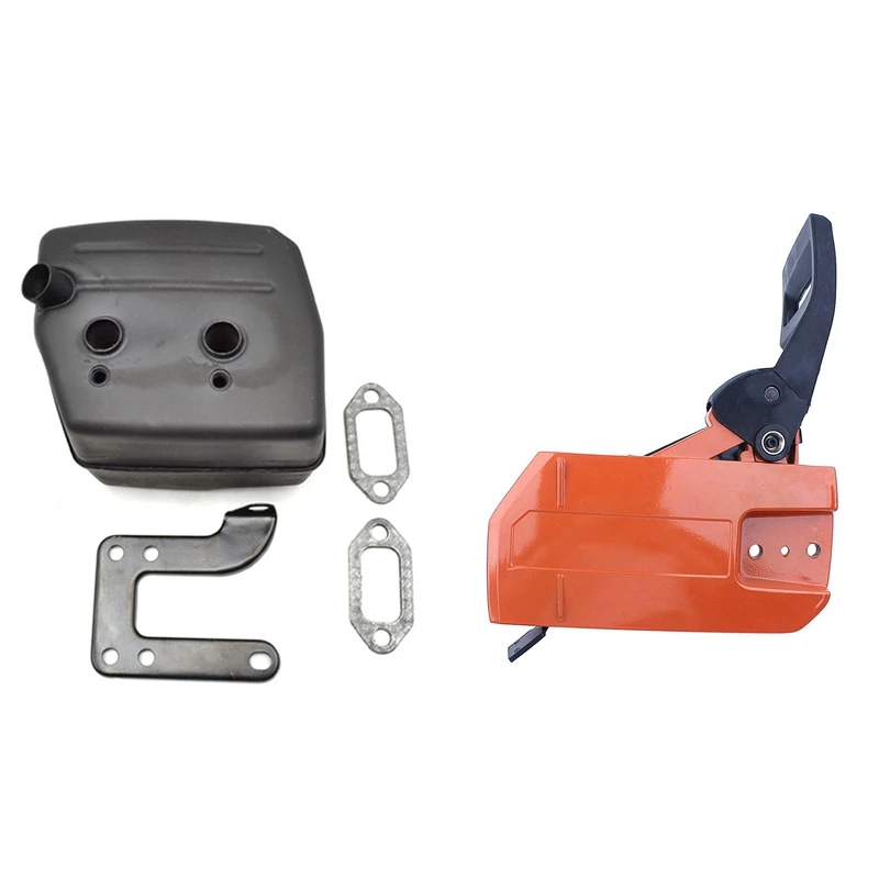Chainsaw Exhaust Muffler With Support Gasket Plate For Husqvarna 61 66 162 266 268 & Chain Clutch Side Cover Brake Assy
Chainsaw Exhaust Muffler With Support Gasket Plate For Husqvarna 61 66 162 266 268 & Chain Clutch Side Cover Brake Assy