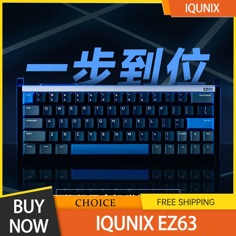 Iqunix Ez63 Gaming Keyboard 8k E-Sport Polling Rate Customized Gateron Jade Pro Gaming Switch Hall Effect 0.01mm Rt Dynamic Rgb
Iqunix Ez63 Gaming Keyboard 8k E-Sport Polling Rate Customized Gateron Jade Pro Gaming Switch Hall Effect 0.01mm Rt Dynamic Rgb