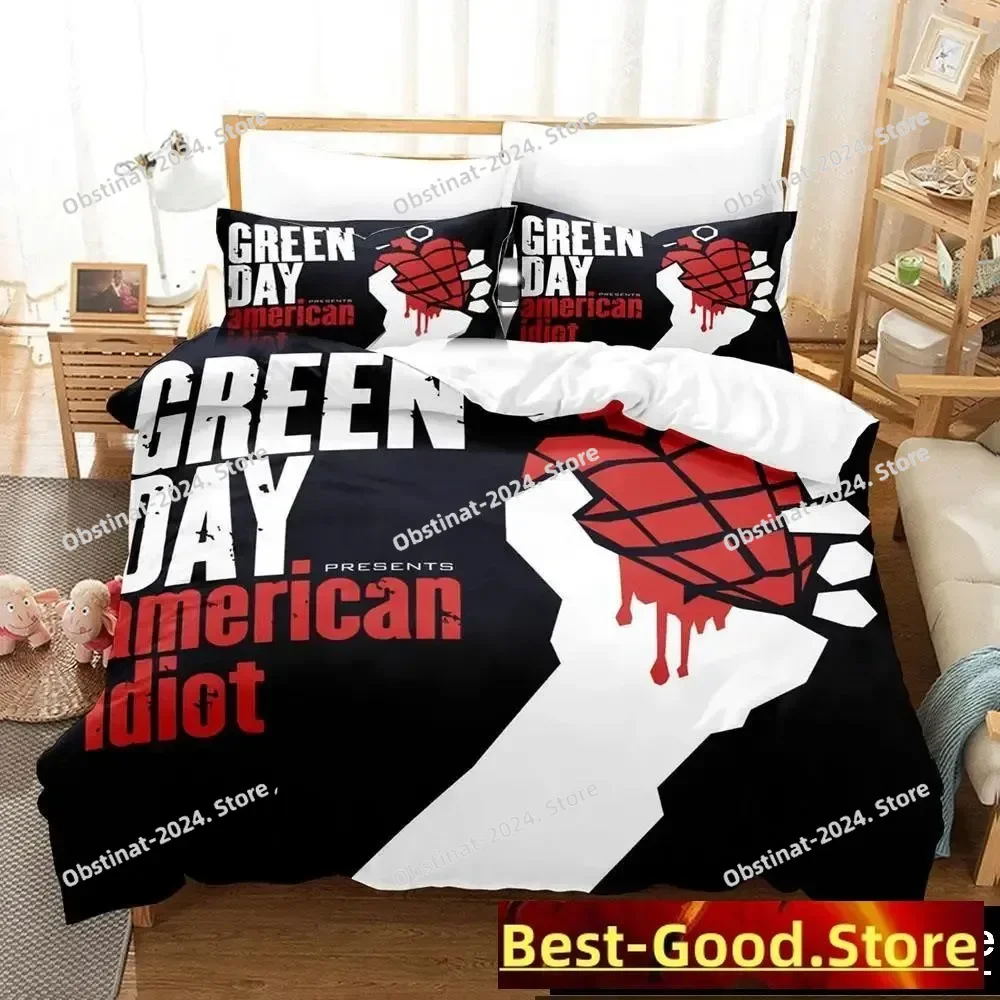 3D Print Green Day AMERICAN IDIOT Bedding Set Boys Girls Twin Queen King Size Duvet Cover Pillowcase Bed boys Adult Bedroom
3D Print Green Day AMERICAN IDIOT Bedding Set Boys Girls Twin Queen King Size Duvet Cover Pillowcase Bed boys Adult Bedroom
