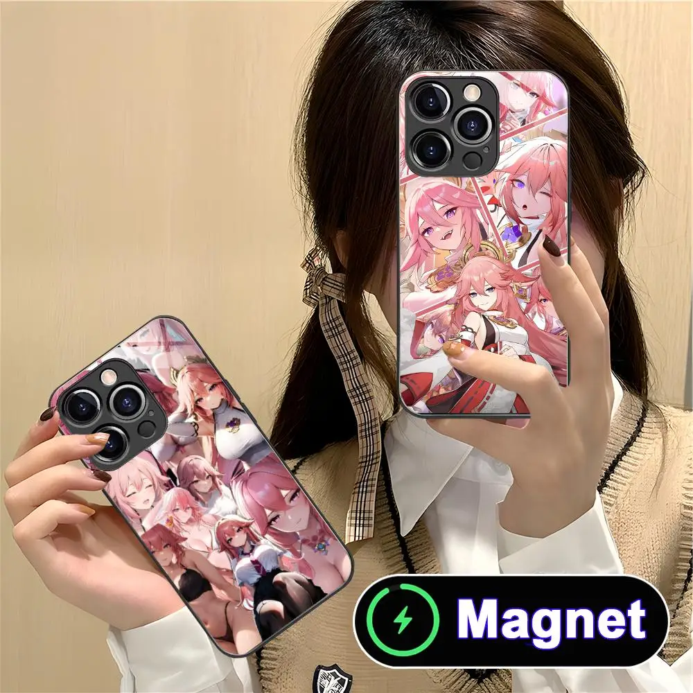 Game GI Miko Phone Case for iPhone 17 16 15 14 13 12 11 Air Pro Max Plus Mini Glass Magnet Cover
Game GI Miko Phone Case for iPhone 17 16 15 14 13 12 11 Air Pro Max Plus Mini Glass Magnet Cover