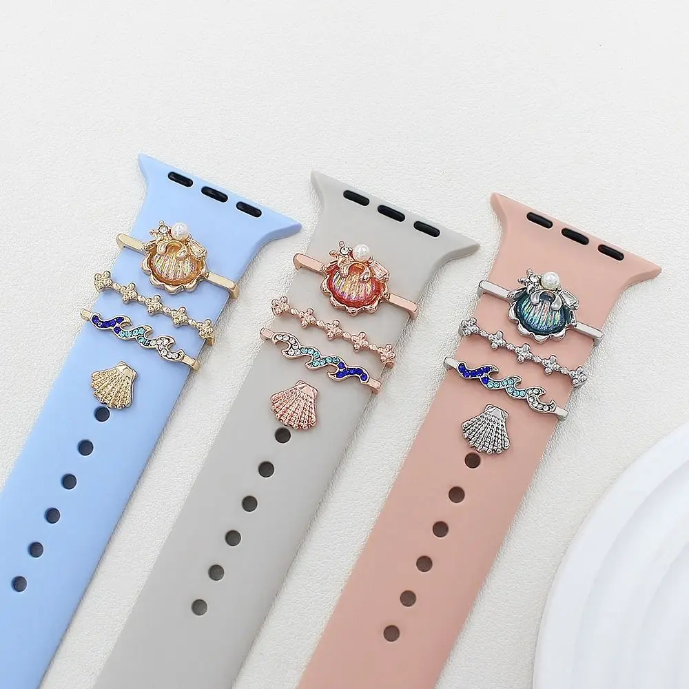 Sea Shell Strap Decorative Ring Jewelry Metal Bracelet Decoration Fashion Charms Ornament for Apple Watch Band
Sea Shell Strap Decorative Ring Jewelry Metal Bracelet Decoration Fashion Charms Ornament for Apple Watch Band