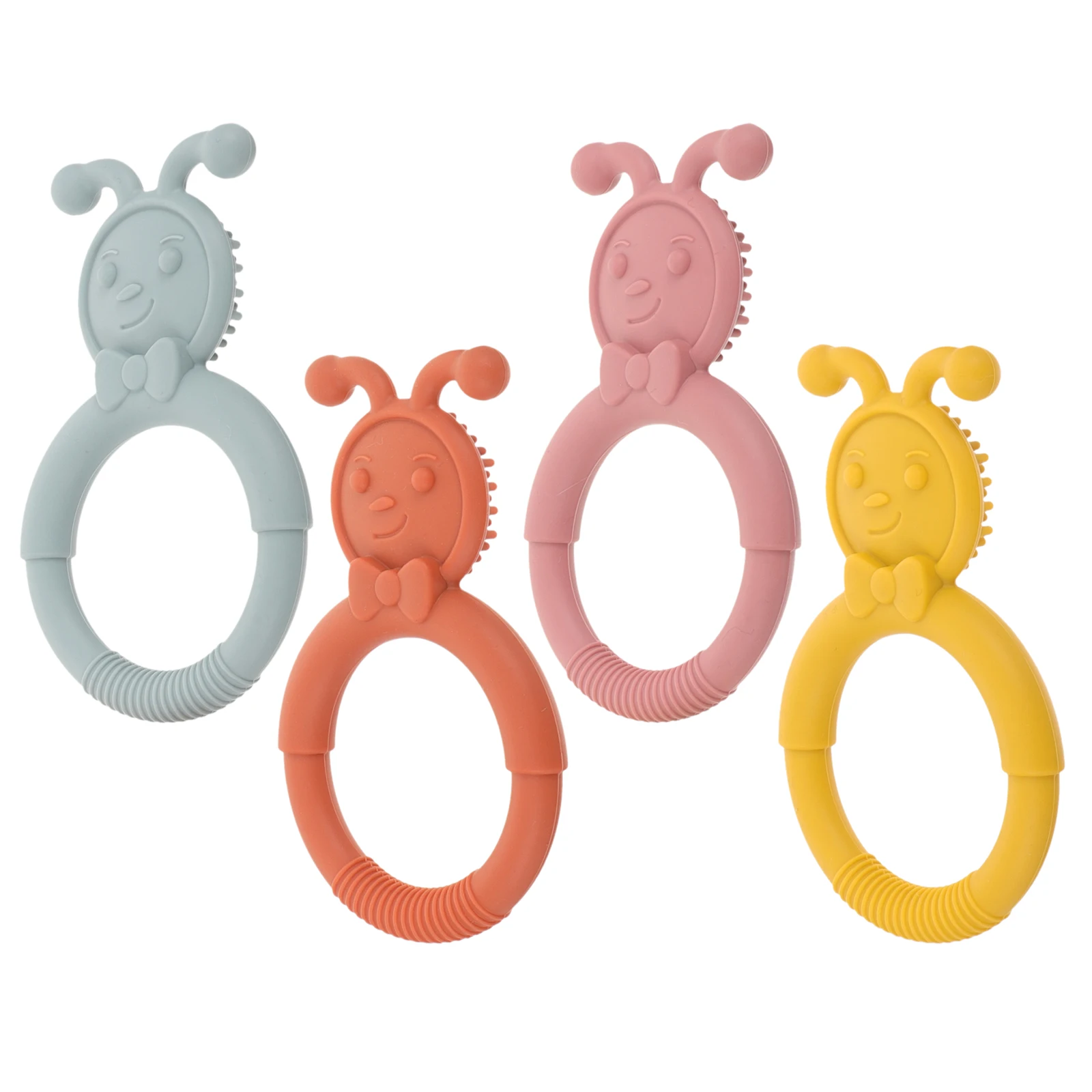 4pcs Baby Teether Infant Chewing Plaything Wear-Resistant Teething Ring Sensory Molar Gum Soothing For Newborn Toddler
4pcs Baby Teether Infant Chewing Plaything Wear-Resistant Teething Ring Sensory Molar Gum Soothing For Newborn Toddler