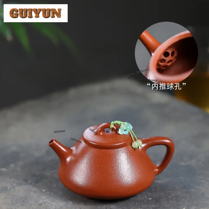 120ml Creative Yixing Purple Clay Teapots Handmade Stone Scoop Pot Raw Ore Downhill Mud Tea Maker Kettle Zisha Tea Set Craft
120ml Creative Yixing Purple Clay Teapots Handmade Stone Scoop Pot Raw Ore Downhill Mud Tea Maker Kettle Zisha Tea Set Craft