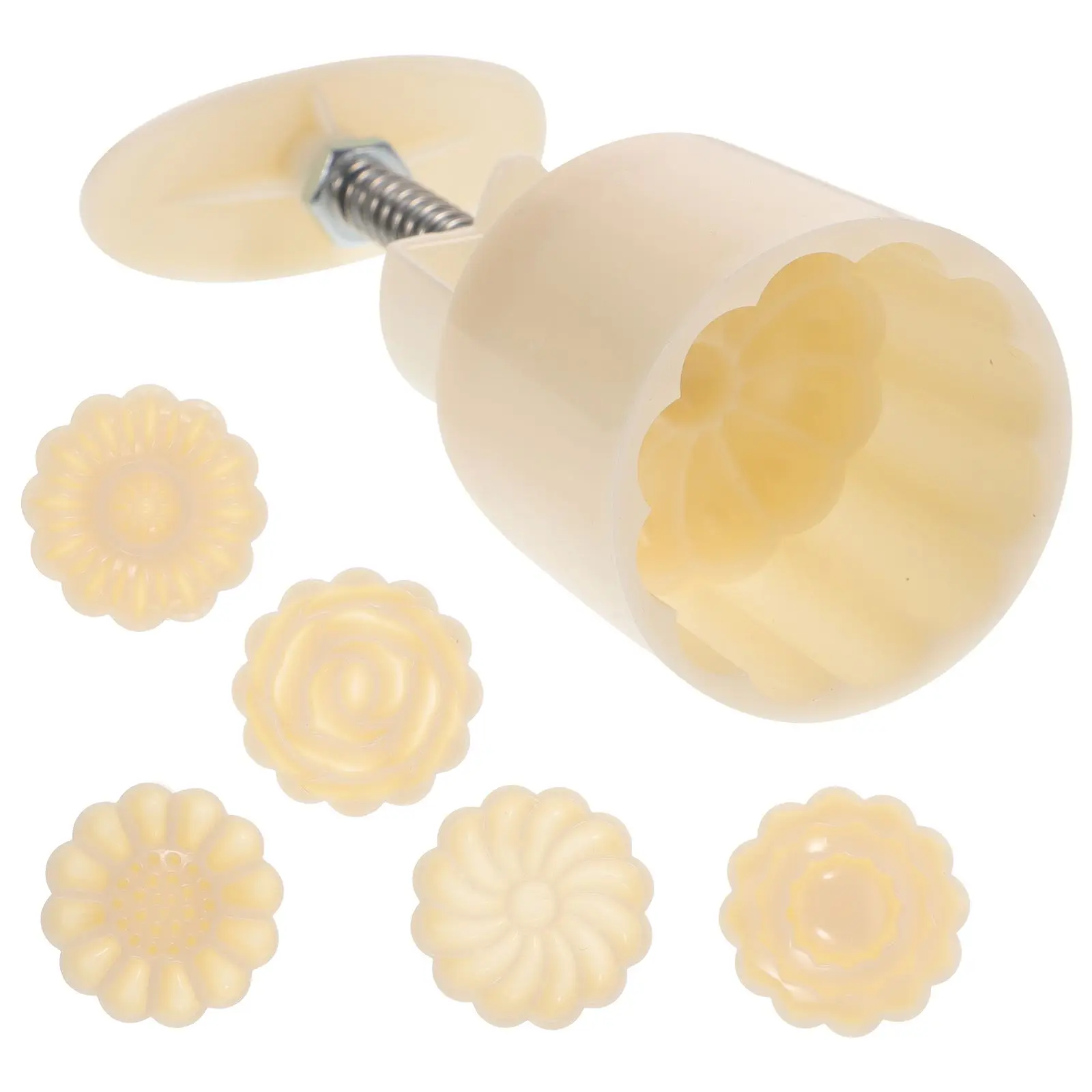 DIY Mold Hand-pressure Mould Baking Tool White Food Grade Perfect for Moon Cake Cake Fondant Desserts Kitchen
DIY Mold Hand-pressure Mould Baking Tool White Food Grade Perfect for Moon Cake Cake Fondant Desserts Kitchen