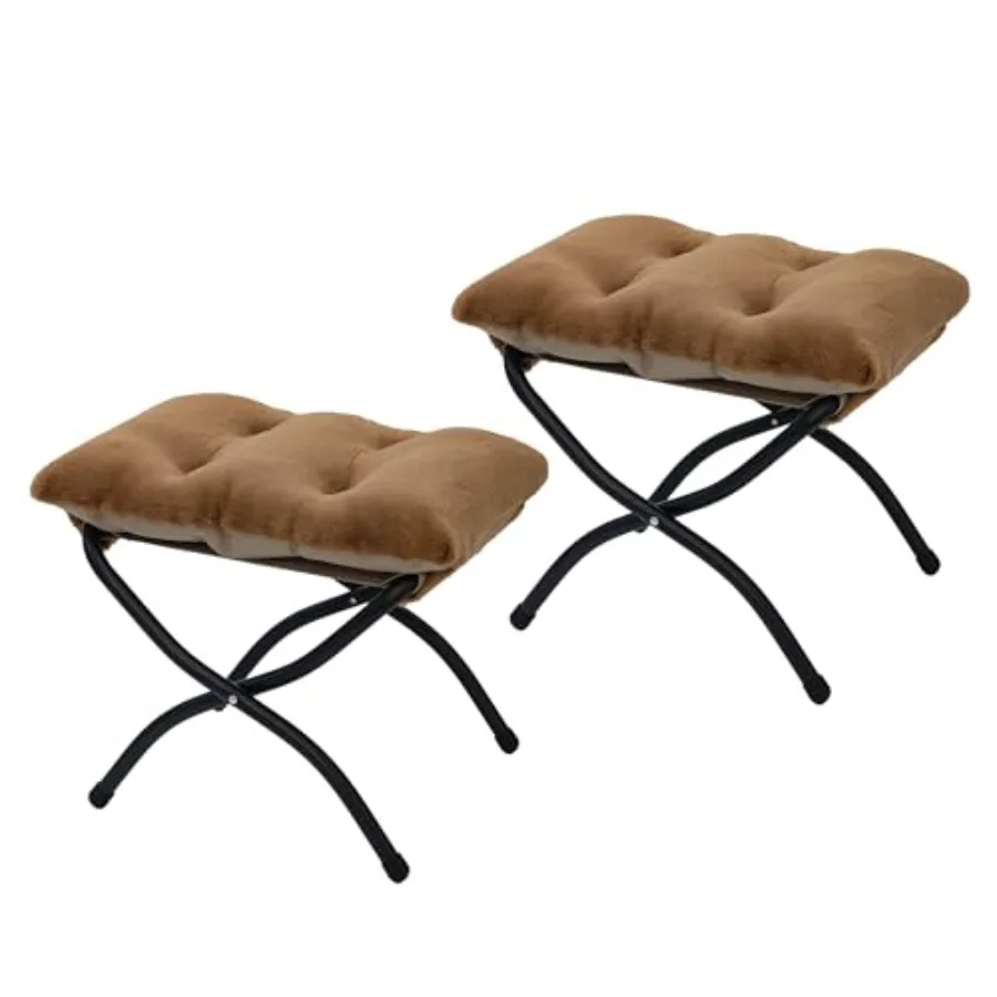 15" H Folding Ottoman Set of 2 Foldable Footrest Stool Small Feet Stool for Couch Collapsible Feet Rest Ottoman for Sofa Accent
15" H Folding Ottoman Set of 2 Foldable Footrest Stool Small Feet Stool for Couch Collapsible Feet Rest Ottoman for Sofa Accent