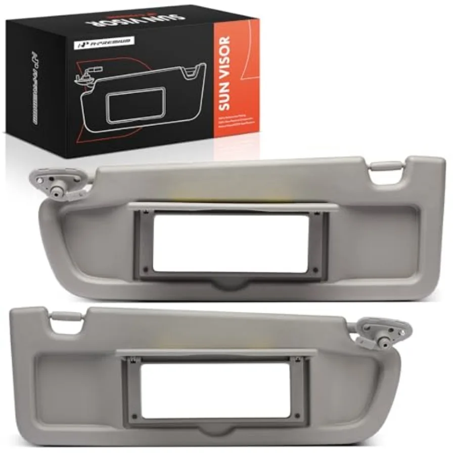 Driver and Passenger Sun Visor Compatible with Honda Civic 2009 2010 2011 - with Vanity Mirror Warm Gray Color - Replaces 83230
Driver and Passenger Sun Visor Compatible with Honda Civic 2009 2010 2011 - with Vanity Mirror Warm Gray Color - Replaces 83230