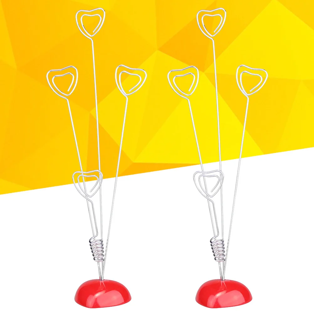 2Pcs Red Heart Photo Clip Stand Resin Base Solid Wire Memo Note Holder Office Desk Decoration for Cards Photos
2Pcs Red Heart Photo Clip Stand Resin Base Solid Wire Memo Note Holder Office Desk Decoration for Cards Photos