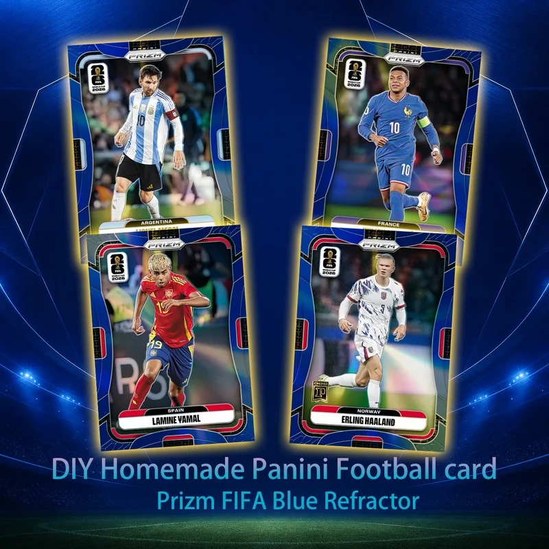 DIY Football Collectible Cards Panini 2026 FIFA Cristiano Ronaldo Messi Mbappé Haaland Neymar Game Collectible Card Gift
DIY Football Collectible Cards Panini 2026 FIFA Cristiano Ronaldo Messi Mbappé Haaland Neymar Game Collectible Card Gift