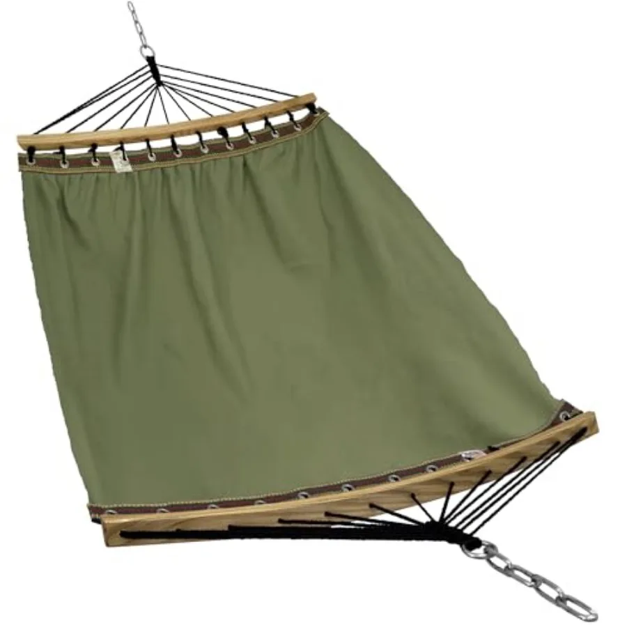 Double Hammock 2 Persons Cotton Canvas 600 lbs Portable Camping Hammock with Solid Curved Wood Spreader Bar Hammock for Camping
Double Hammock 2 Persons Cotton Canvas 600 lbs Portable Camping Hammock with Solid Curved Wood Spreader Bar Hammock for Camping