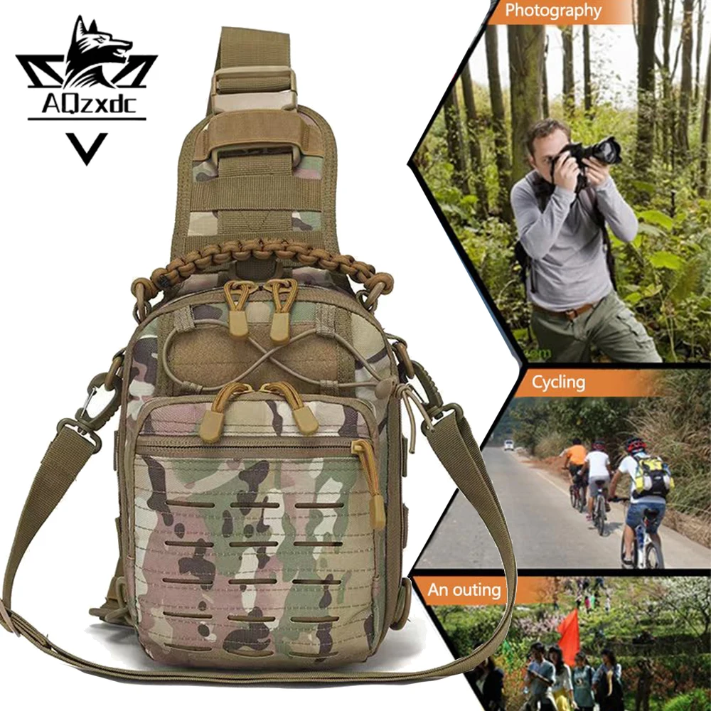 Tactical Chest Bag Pack Waterproof Sling Shoulder Messenger Pouch Molle Sports Backpack for Field Camping Hiking Mountaineering
Tactical Chest Bag Pack Waterproof Sling Shoulder Messenger Pouch Molle Sports Backpack for Field Camping Hiking Mountaineering