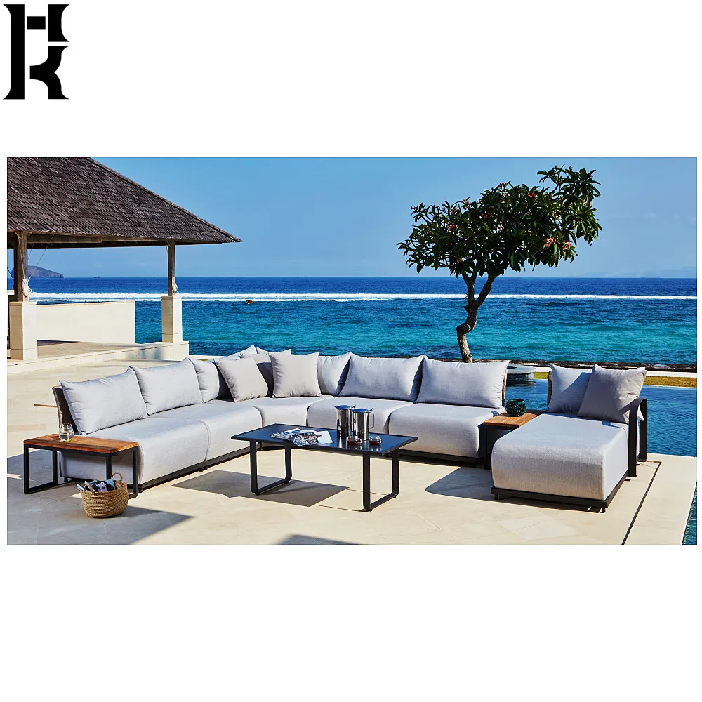 New Design Outdoor Aluminum Garden Patio Furniture L Shape Sectional Lounge Sofa Set
New Design Outdoor Aluminum Garden Patio Furniture L Shape Sectional Lounge Sofa Set