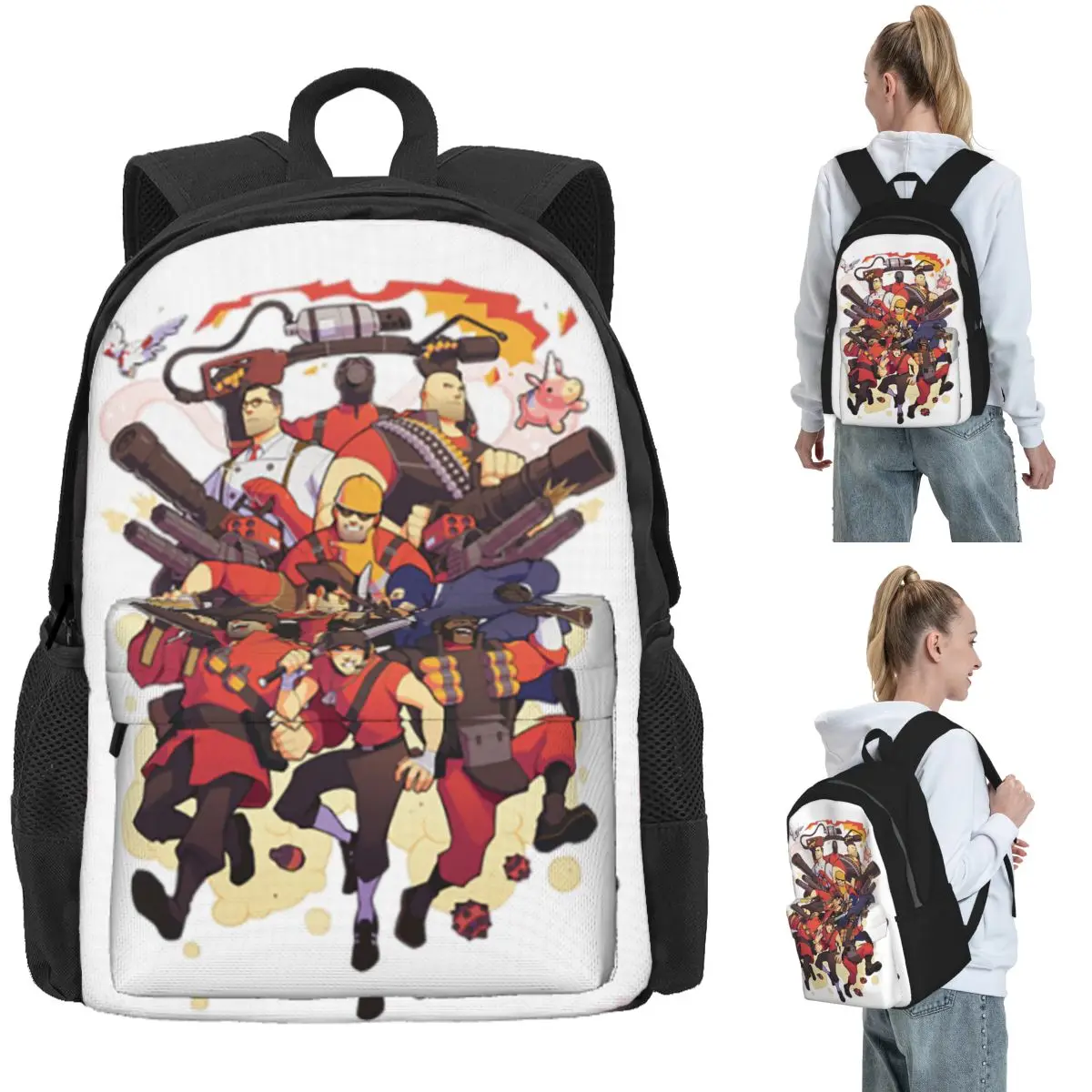 Team Fortress 2 Backpack Daypack Large Capacity Children BookBag School Bag Shoulder Bags for Men Women
Team Fortress 2 Backpack Daypack Large Capacity Children BookBag School Bag Shoulder Bags for Men Women